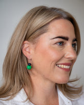 Resin Rock Drop Earring - EMERALD